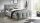 Polsterbett MARIO B Bett Bettgestell Stoff grau 140x200 cm