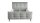 Polsterbett MARIO B Bett Bettgestell Stoff grau 140x200 cm
