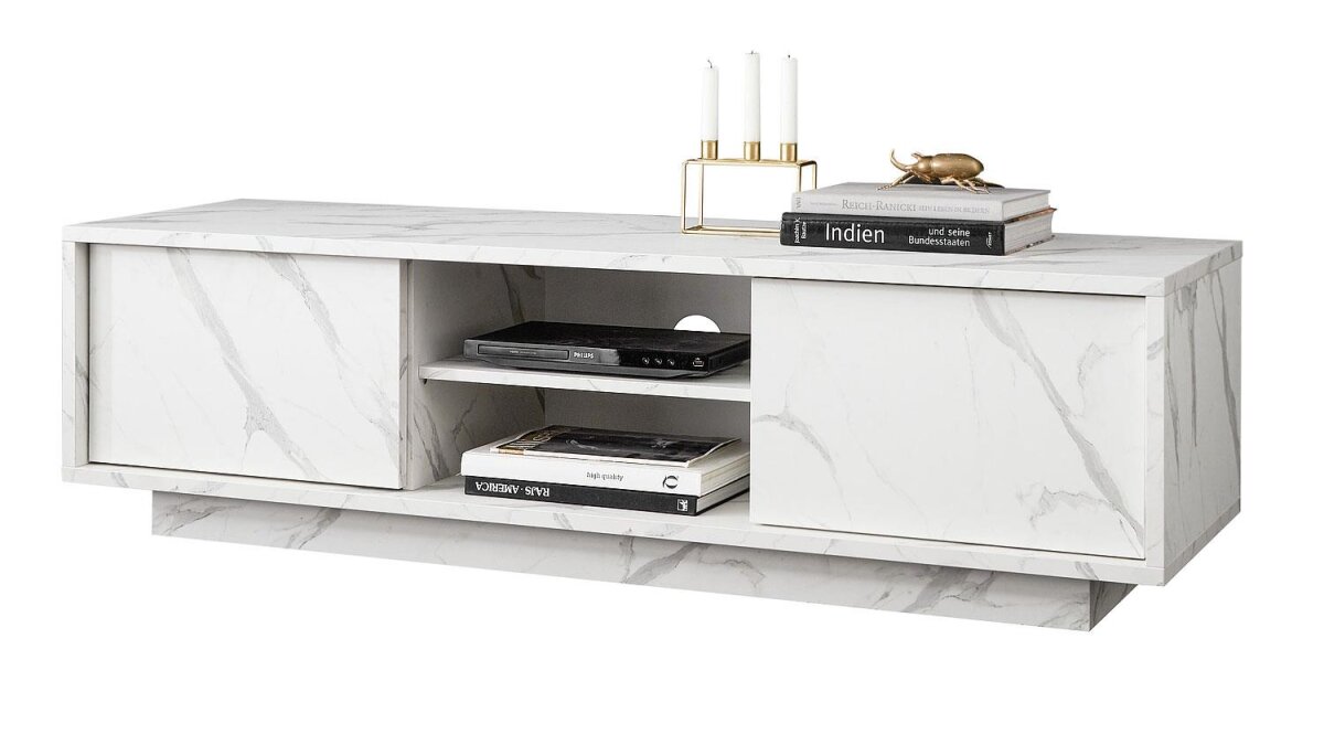 Tv Board Weiss Gold