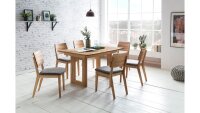 Esstisch KOMFORTO 1XL Eiche natur massiv geölt ausziehbar 130-180x90