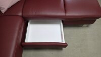 Ecksofa Relaxa 6.0 Plus merlot ca. 255x220 cm