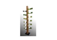 Weinständer Teakwurzel natur gewachst Holz Metall 150 cm