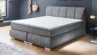 Boxspringbett MALIN 180x200 Doppelbett anthrazit inkl....