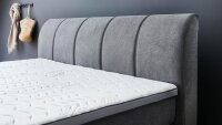 Boxspringbett MALIN 180x200 Doppelbett anthrazit inkl. Topper