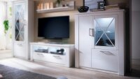 Vitrine GEORGIA Buffet Highboard Standvitrine Schrank in...