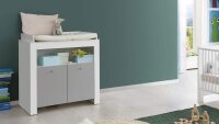 Wickelkommode PASI Kommode Babyzimmer weiß grau 96x103