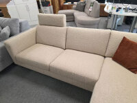 Ecksofa Nordic Beige inkl. Kopfstütze ca. 265x143 cm