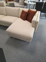 Ecksofa Nordic Beige inkl. Kopfstütze ca. 265x143 cm