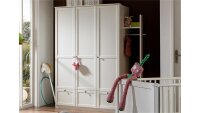Babyzimmerset Filou 3 teilig Bett Schrank Kommode Alpinweiß