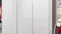 Kleiderschrank New York D ca. 135x208 cm Pealglanz softwhite