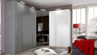 Kleiderschrank New York D ca. 135x208 cm Pealglanz softwhite