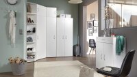 Garderobe MRK 8 teilig Set Eckschrank weiß