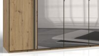 Kleiderschrank DENNIS Artisan Eiche graphit Spiegel 225 cm
