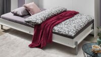 Klappbett JUIST Schrankbett horizontal weiß 120x200 cm