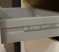 Schwebetürenschrank Bamberg Graphit Eiche mit Spiegel 180cm