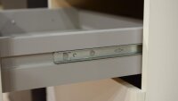 Kleiderschrank BLANKENESE Hochglanz weiß/Eiche Spiegel 180cm