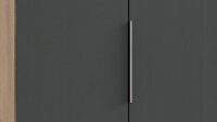 Kleiderschrank LEVEL 36 Graphit Plankeneiche 6 Türen...