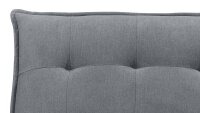 Polsterbank Bank VICO in dunkelgrau mit Metallgestell 131x86 cm