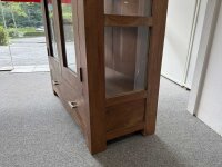 Glasvitrine Guru 6600 Akazie massiv stone 100x175x40 cm
