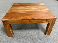 Couchtisch Guru 6608 Akazie massiv stone 80x80 cm
