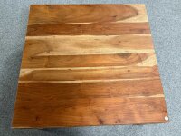 Couchtisch Guru 6608 Akazie massiv stone 80x80 cm