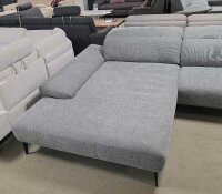 IA Ecksofa 24405 Levi in R66/22 Dolphin StoffFüße Metall schwarz, SH 44 cm, 344x207 cm