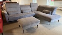 Ecksofa inkl. Hocker ZE-EM22124  Grau ca. 300-316x246 cm