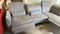 Ecksofa inkl. Hocker ZE-EM22124  Grau ca. 300-316x246 cm