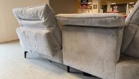 Ecksofa inkl. Hocker ZE-EM22124  Grau ca. 300-316x246 cm