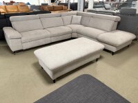 Ecksofa inkl. Hocker ZE-EM22001 silver ca. 300x260 cm