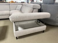 Ecksofa inkl. Hocker ZE-EM22001 silver ca. 300x260 cm