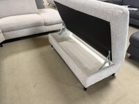 Ecksofa inkl. Hocker ZE-EM22001 silver ca. 300x260 cm