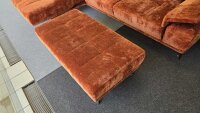 Ecksofa inkl. Hocker ZE-EM19074 Rostbraun ca. 190-235x320 cm