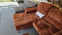 Ecksofa inkl. Hocker ZE-EM19074 Rostbraun ca. 190-235x320 cm