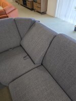 Wohnlandschaft ZE-EM06001 Grau ca. 245x340x170-200 cm,