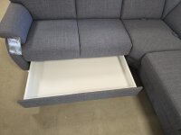 Wohnlandschaft ZE-EM06001 Grau ca. 245x340x170-200 cm,