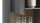 Vitrine CLEVELAND grau Artisan Eiche Glas inkl. Beleuchtung