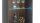Vitrine CLEVELAND grau Artisan Eiche Glas inkl. Beleuchtung