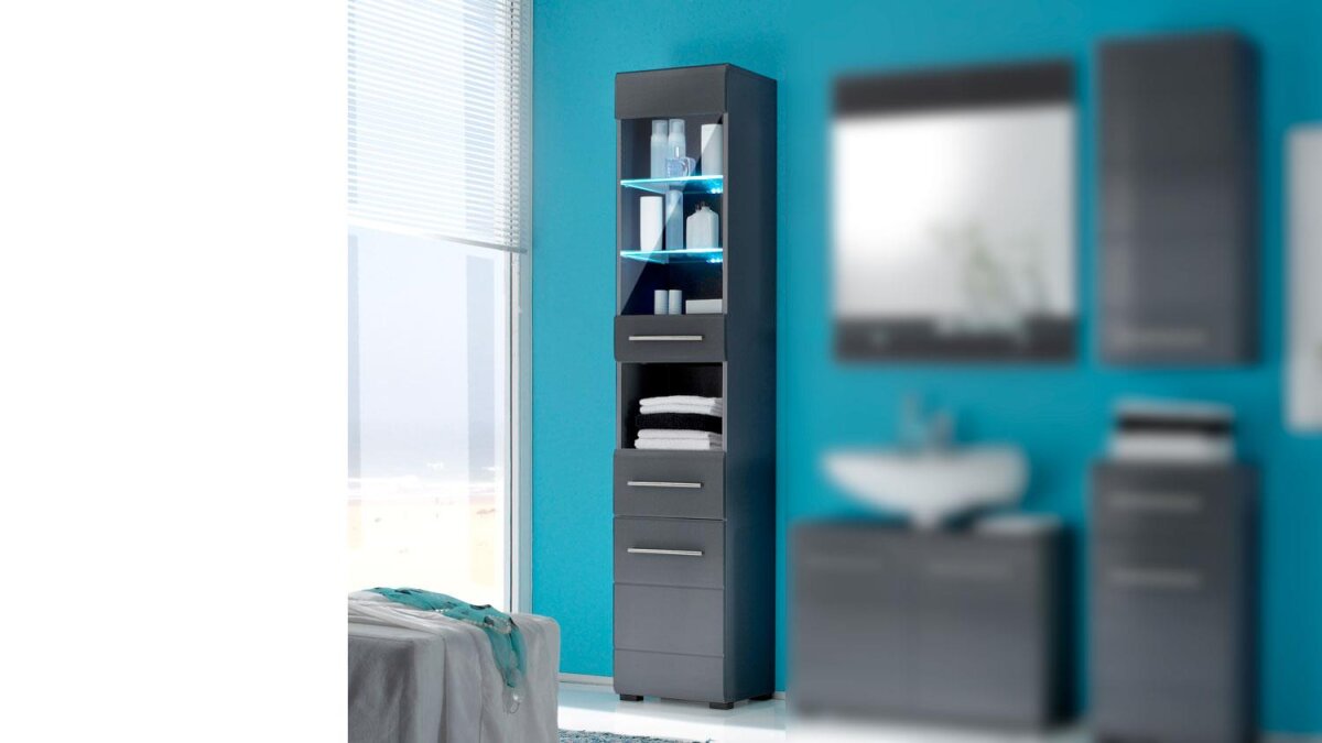 Luxus Badezimmer Hochschrank Poco Bild