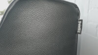 ROLF BENZ Sofa Freistil 180 Couch Leder schwarz 200 cm Fuß chrom