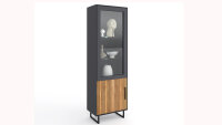Vitrine Stella 3401 Schrank Eiche teilmassiv Akustikpaneel