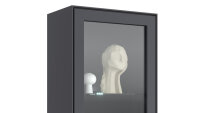 Vitrine Stella 3401 Schrank Eiche teilmassiv Akustikpaneel