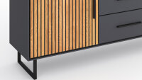 Sideboard Stella 3405 Schrank Eiche teilmassiv Akustikpaneel