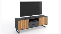 TV-Board Stella 3406 Lowboard Eiche teilmassiv Akustikpaneel