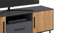 TV-Board Stella 3406 Lowboard Eiche teilmassiv Akustikpaneel