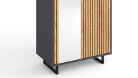 Garderobenschrank Stella 3412 Dielenschrank Eiche teilmassiv