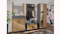 Garderobenset Stella Garderobe 5-teilig Dielenmöbel...