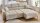 Ecksofa R SIMPLE Cord beige elektrisch Sitztiefenverstellung