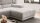 Ecksofa R SATELLITE Cord grey mit Kopfteilverstellung