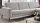 Ecksofa R MP-IN20110 Cord grey mit Vorziehbank motorisch